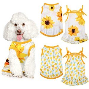 Cute 4-Piece Pet Clothes Set for Dogs