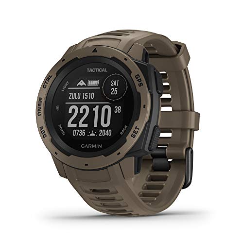 Garmin Instinct Tactical Outdoor Smartwatch - Coyote Tan
