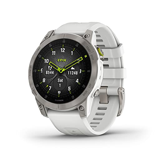 Garmin epix Gen 2 Active Smartwatch - White Titanium