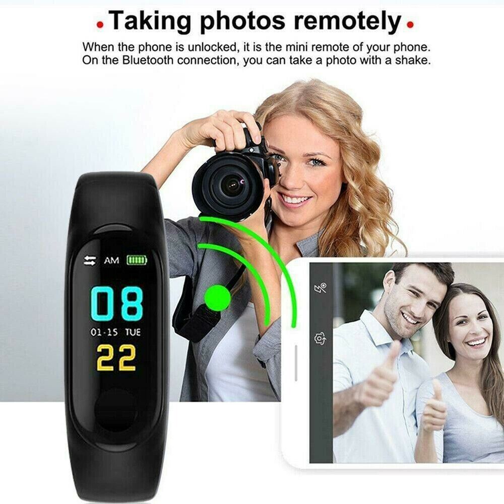 Smart Health Tracker Watch with Heart Rate & BP Monitor