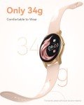 AGPTEK Pink Smartwatch for iOS and Android Phones