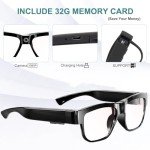 HD Camera Glasses with 32GB Memory for Sports
