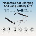 QJF Bluetooth Smart Sunglasses with Microphone and Speaker