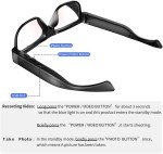 HD Camera Glasses with 32GB Memory for Sports