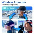 Bluetooth Ski Goggles with Walkie-Talkie & Music