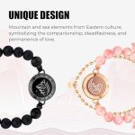 Couples' Long Distance Touch Bracelets with Vibration