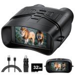 4K Night Vision Binoculars with Rechargeable Battery