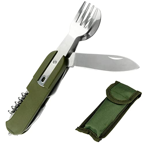 7-in-1 Stainless Steel Folding Tableware Set