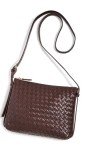 Madewell Woven Crossbody Bag in Chocolate Raisin