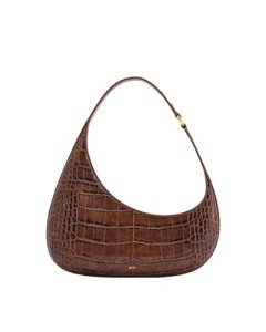 JW PEI Brown Croc Harlee Shoulder Bag