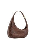 JW PEI Brown Croc Harlee Shoulder Bag