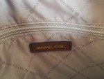 Michael Kors Charlotte Brown Large Zip Tote Bag