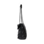 Steve Madden Britta Black Chevron Shoulder Bag