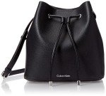Calvin Klein Gabrianna Black Silver Bucket Bag