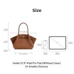 JW PEI Hana Medium Brown Faux Suede Tote