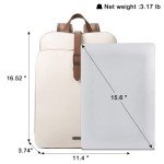 Vintage Brown Leather Backpack for 15.6" Laptops