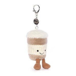 Amuseable Coffee-To-Go Bag Keychain by Jellycat
