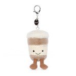 Amuseable Coffee-To-Go Bag Keychain by Jellycat