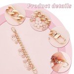 Elegant Flower Charm Short Chain Handbag Straps