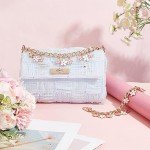Elegant Flower Charm Short Chain Handbag Straps