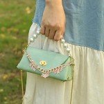 Elegant Flower Charm Short Chain Handbag Straps