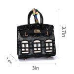 Chic Leather Handbag Charms for Women - Blue