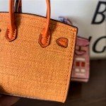 Chic Leather Handbag Charms for Women - Blue
