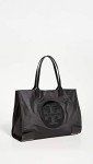 Tory Burch Black Ella Patent Nylon Tote