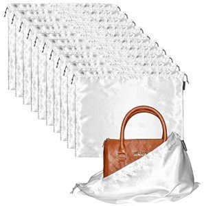 Silk Dustproof Drawstring Travel Storage Bags - 10 Pack