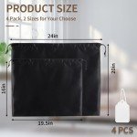 COIDEA Luxury Black Handbags Dust Bags