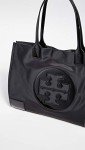 Tory Burch Black Ella Patent Nylon Tote