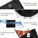 COIDEA Luxury Black Handbags Dust Bags