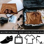 Silk Dust Bags for Handbags and Shoes - 2 Pack