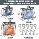 Chumia Clear Handbag Dust Bags with Hooks