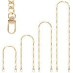 Stylish Metal Replacement Chains for Handbags - 4 Pack