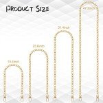 Stylish Metal Replacement Chains for Handbags - 4 Pack