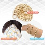 Stylish Metal Replacement Chains for Handbags - 4 Pack