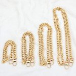 Stylish Metal Replacement Chains for Handbags - 4 Pack