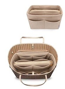 LEXSION Felt Purse Organizer Insert - Beige