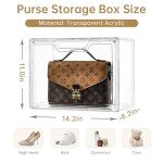 Luxury Acrylic Handbag Storage Organizer with Magnetic Closure