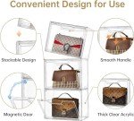 Luxury Acrylic Handbag Storage Organizer with Magnetic Closure