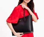 Kate Spade Bleecker Large Black Leather Tote