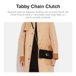 COACH Tabby Chain Clutch in Black