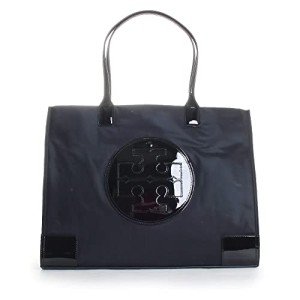 Tory Burch Black Ella Patent Tote Bag