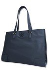Tory Burch Navy Blue Large Nylon Tote Bag