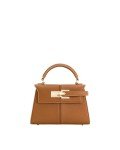 JW PEI Elise Brown Top Handle Handbag