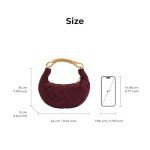 JW PEI Claret Orla Weave Handbag
