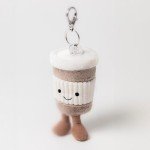 Amuseable Coffee-To-Go Bag Keychain by Jellycat