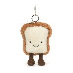 Toast Bag Charm Keychain - Plush Luxury Gift