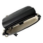 Gucci Soho Black Leather Shoulder Bag with Tassel